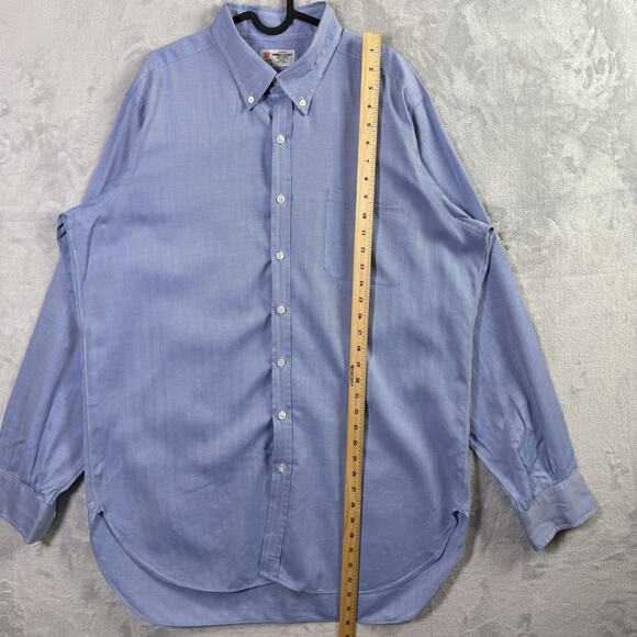 Turnbull & Asser Men's Dress Shirt XL?*READ Blue Classic Luxury Button Down - Picture 9 of 16